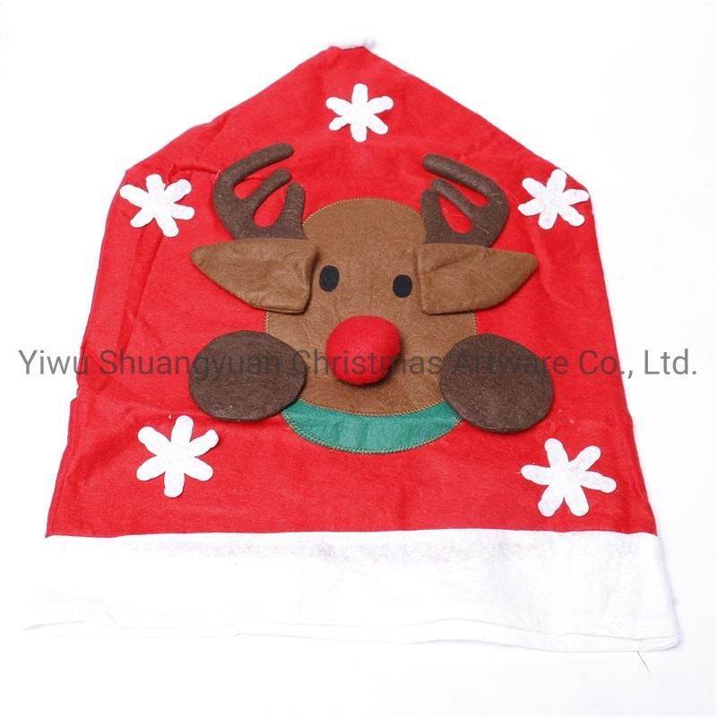 Christmas Table and Chair Covers for Holiday Wedding Party Decoration Supplies Hook Ornament Craft Gifts