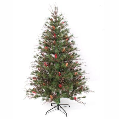 Yh2013 Christmas Pine Needle &amp; PVC Tree with Pine Cone and Berry Artifical Christmas Tree Christmas Decoration