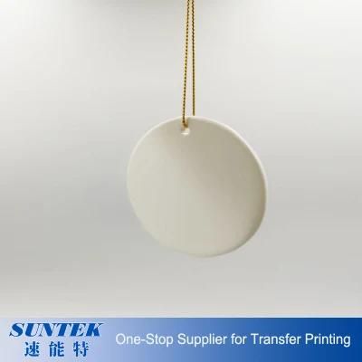 Sublimation 3&prime;&prime; Ceramic Round Christmas Ornaments