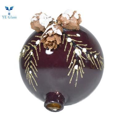 Hot Sale Christmas Glass Ornaments House Decorations