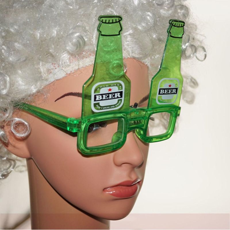 Custom Logo Advertising LED Bottle Glasses for Promotional Glasses