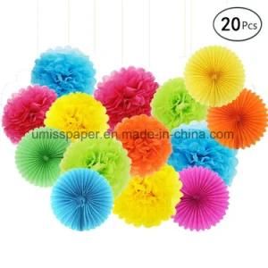 Umiss Paper Fans Flower Home Party Decoration Birthday Festival Party Suppliers
