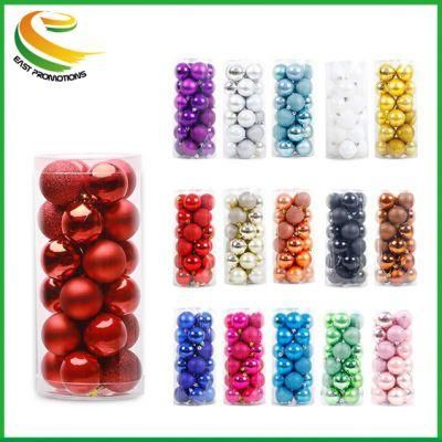 Colored Shatterproof Tree Hang Balls Decor Wholesale Clear Plastic Decorations Ornaments Christmas Ball
