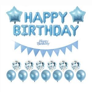 Latex Balloons Set Party with Confetti Kids Letter Balloons