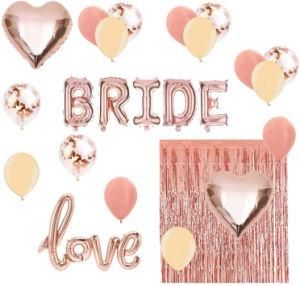 Party Banner Balloon Rose Gold Wedding Balloons Engagement Party Decoration