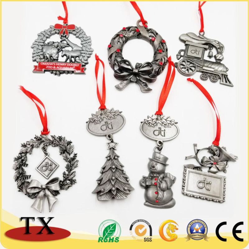 Custom Metal Christmas Hang Ornament for Christmas Gifts Decoration Products