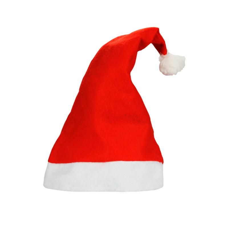 Promotional Cheap Custom Logo Classic Christmas Cap Santa Hats