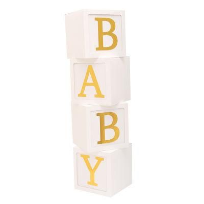 New Arrival White Balloon Box Wedding Decor Baby Event Party Gifts Box