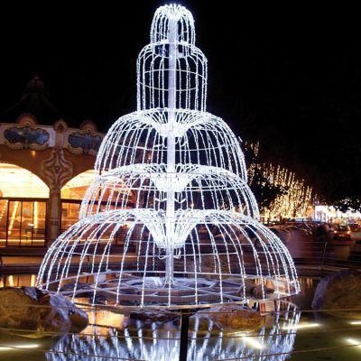 Outdoor Event Giant Fountain Decoration Motif Light