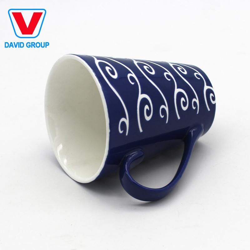 Top Grade Plain White Bulk porcelain Coffee Mug, Ceramic Souvenir Mug