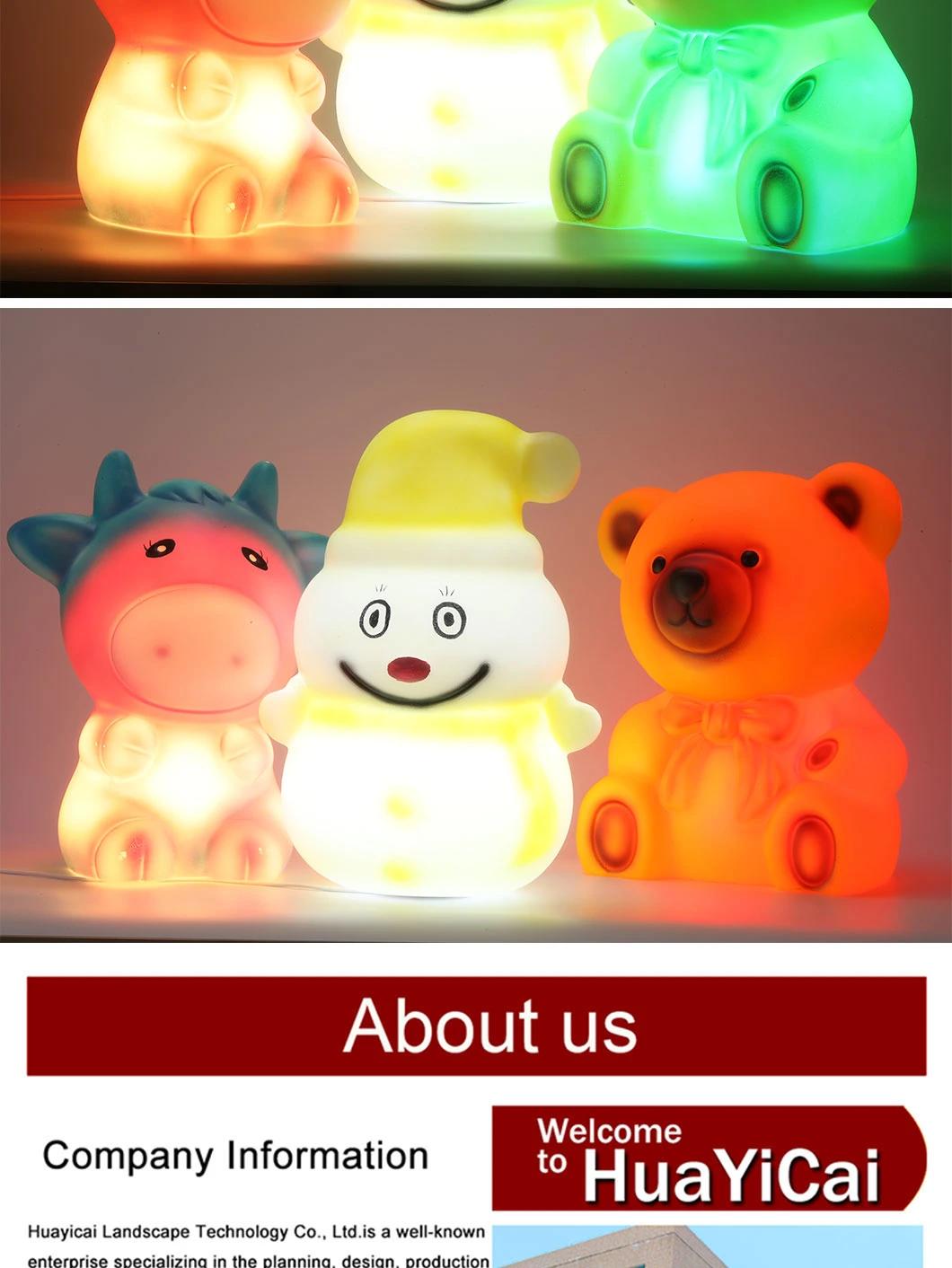 Cute Plastic Bear Decoration Night Light