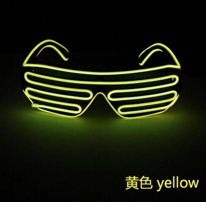 EL Luminescence Christmas Party Blinds LED Flashing Glasses