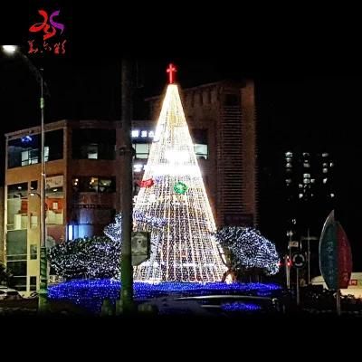 Glorious Waterproof Christmas Display Motif LED Giant Cone Tree Lights