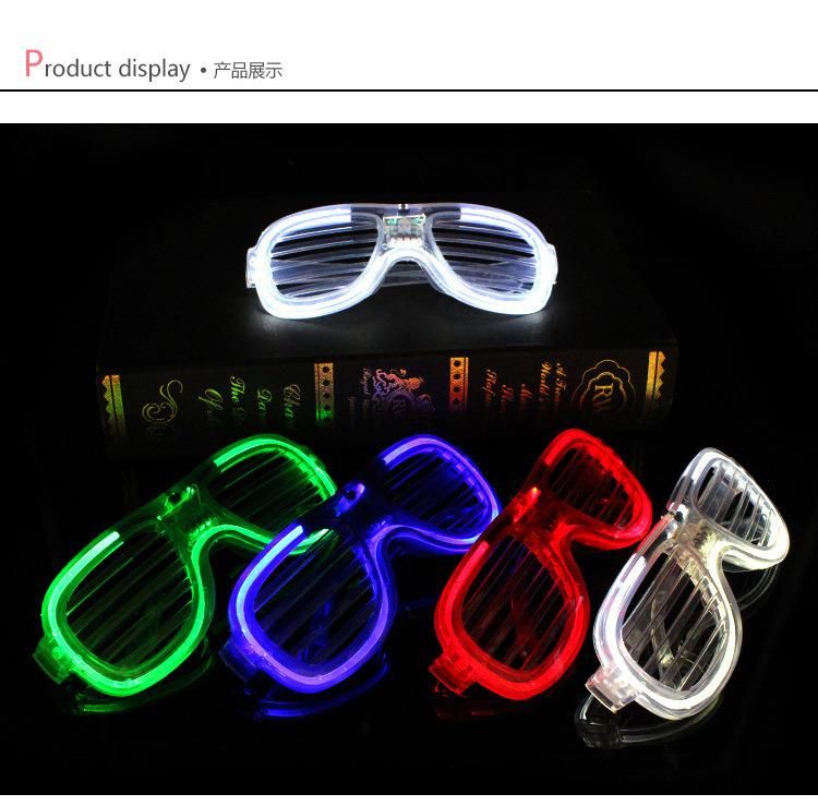 Gift Colorful LED Neon Glowing Light EL Wire Party Glasses