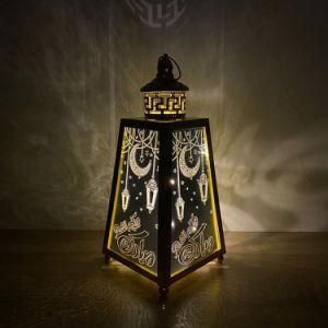 Triangular Prism Traditional Warm White LED Ramadan Eid Lantern