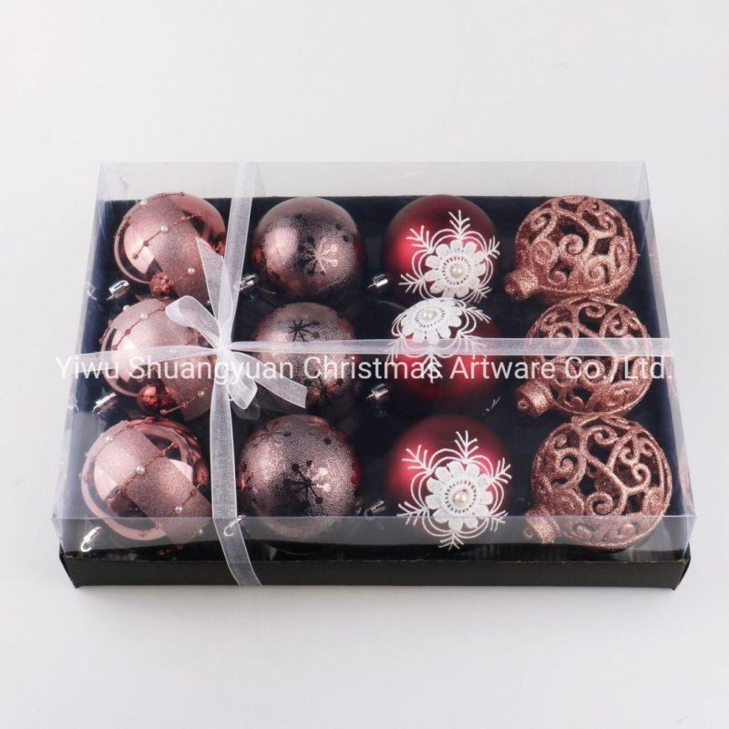New Design Painted 8cm Chrismtas Ornament Balls Chrismtas Decorations