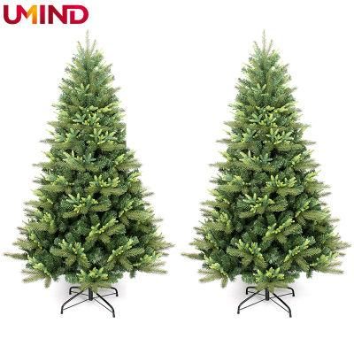 Yh2006 Custom 240cm Giant Artificial Christmas Tree with Metal Foldable Stand for Decoration