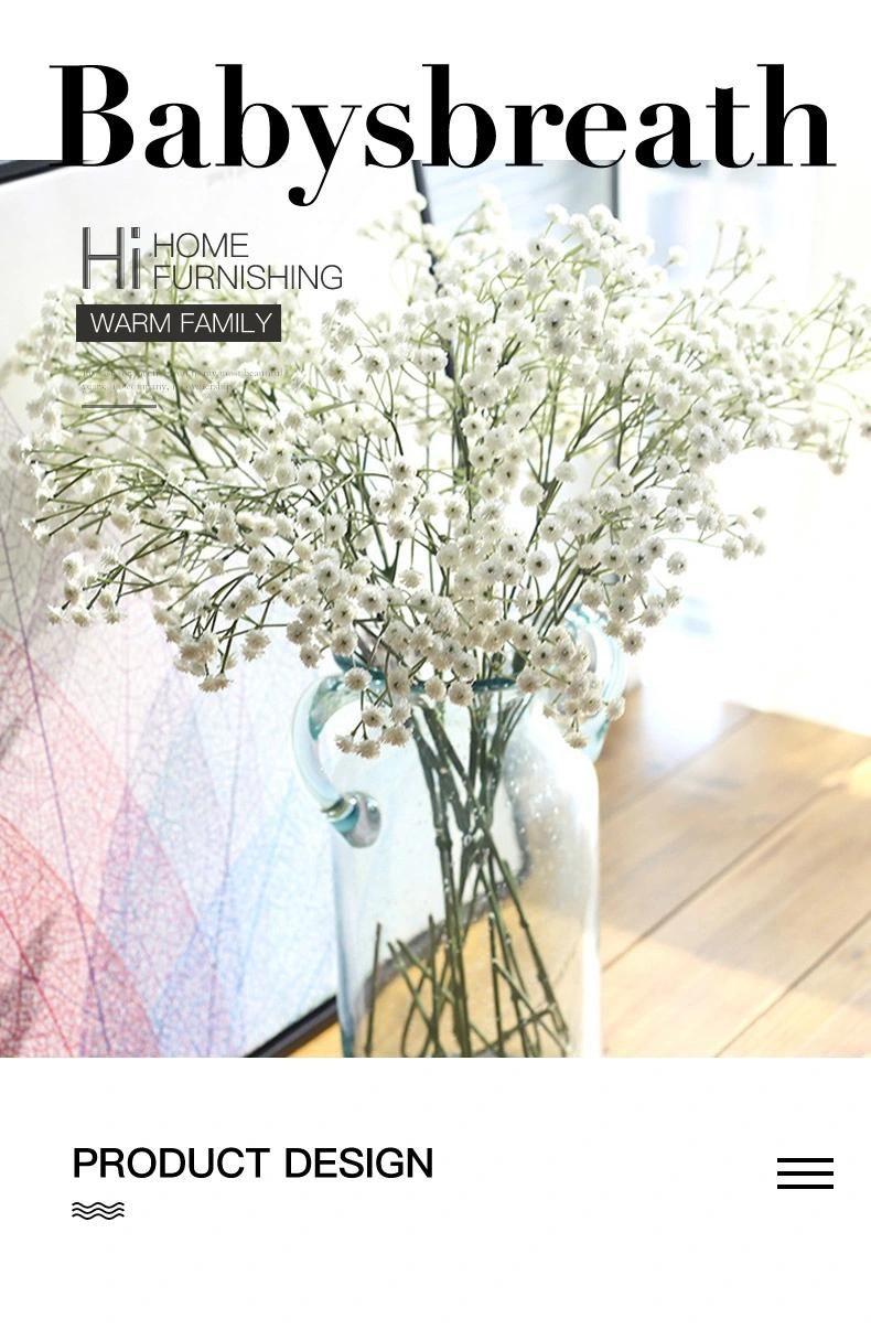 Decorative Plastic Artificial Gypsophila Babysbreath Flower for Wedding