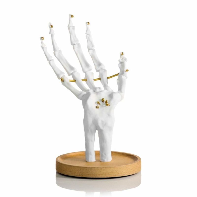 Skeleton Hand Ring Holder & Dresser Organizer Holder Halloween Decorations Unique Gifts White