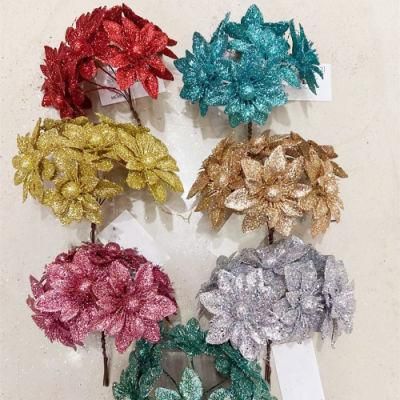 Cheap Price Christmas Gift and Craft Flower for Festival Decoration