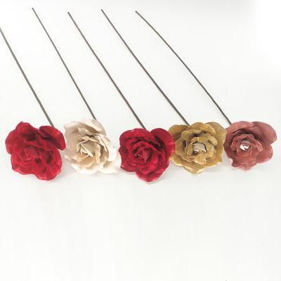 Chiffon Artificial Rose Flower Wall Wedding Decoration