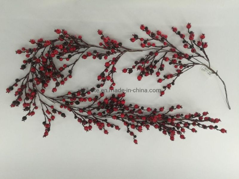 Christmas Garland Berry Garland with Pine Cone
