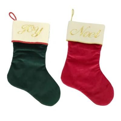 Custom Logo Santa Stocking Decoration Personalized Christmas Ornaments