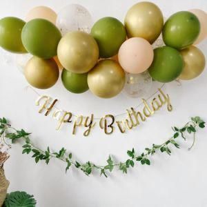 23PCS Vocado Green Balloons Garland Arch Kit Retro Green Latex Globos