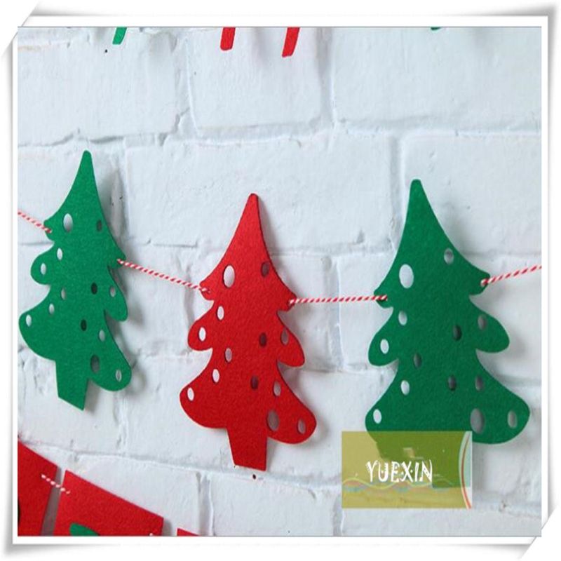 Red & Green DIY Craft Felt for Christmas Hanging Decoration