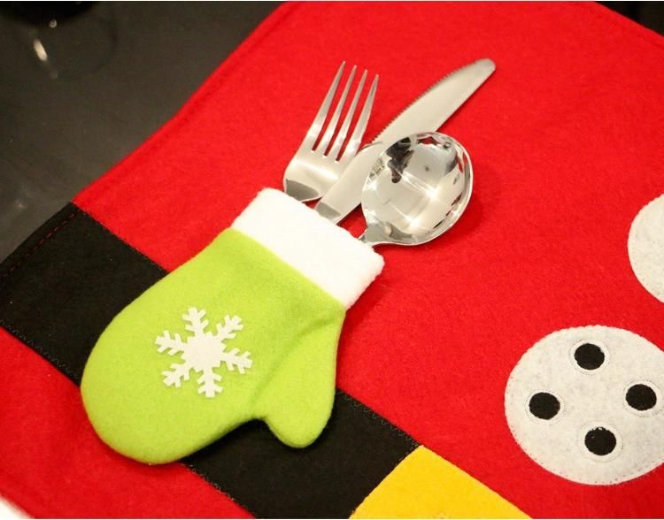 Christmas Decoration, Christmas Table Mat and Knife and Fork Bag. Xmas Place Mat