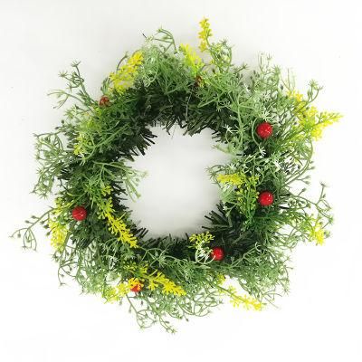 New Design Green Artificial Flower Wreath Christmas Wreath