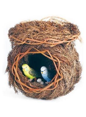 Luxury Artifical Decoration Easter Birds Nest with 1 Colorful Easter Eggs 2 Birds