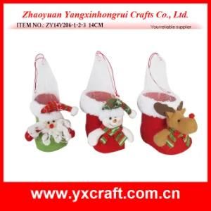 Christmas Decoration (ZY14Y206-1-2-3) Creative Christmas Gift Boot Candy Packaging