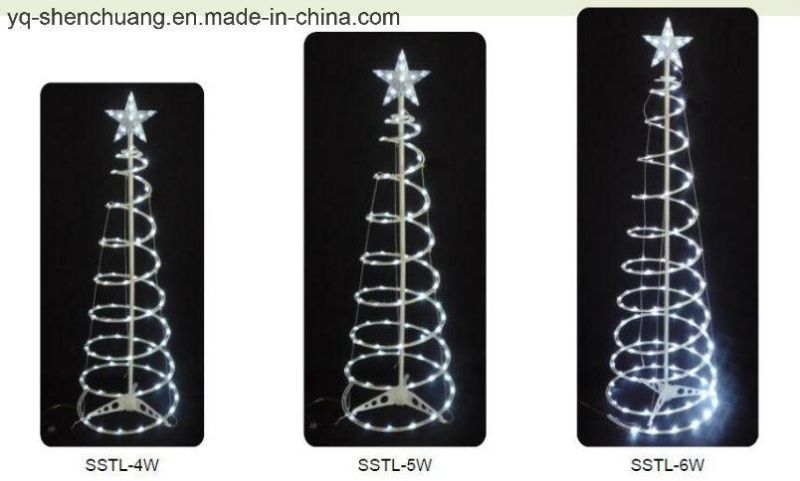 Fairy Spiral LED Christmas Tree with Battery Operated Sc-Stl