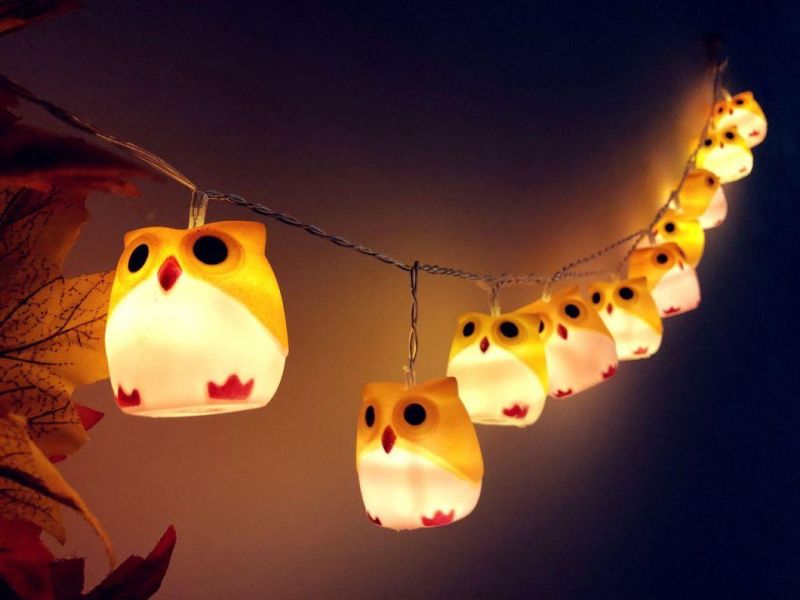 LED Decoration Owl String Lights for Christmas and Thanksgiving Decoration String Light