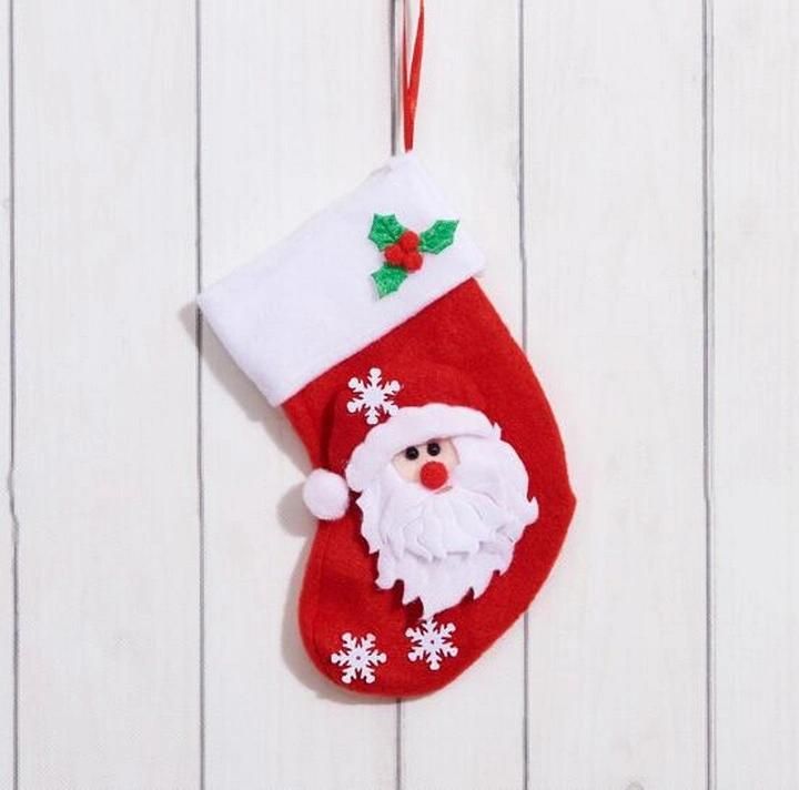 Ornaments Pendant Flannelette Christmas Socks