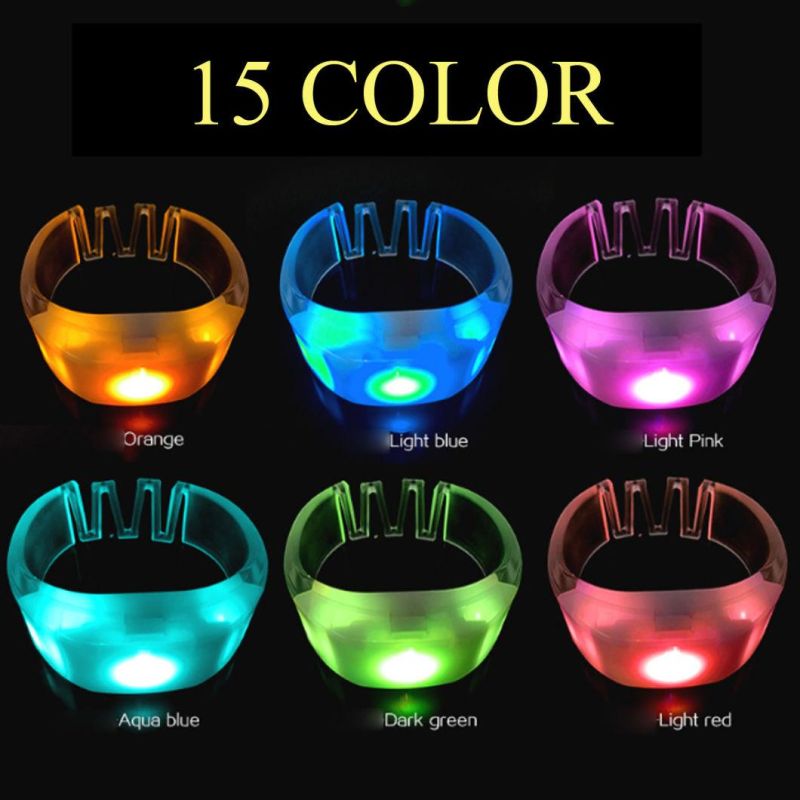 15 Colors Music LED Bracelet Remote Controlled LED Bracelet