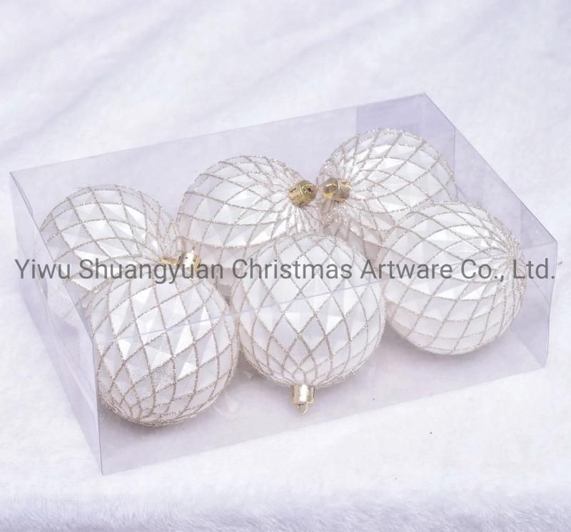 New Design Christmas Ball for Holiday Wedding Party Decoration Supplies Hook Ornament Craft Gifts