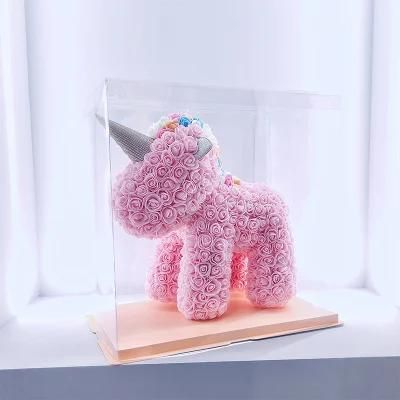 Hot Products 2021 The New Design Fashion Multicolor Unicorn Rose Bear