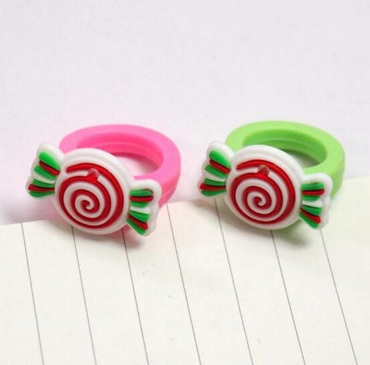 Promotional Gifts PVC Children Christmas Rings