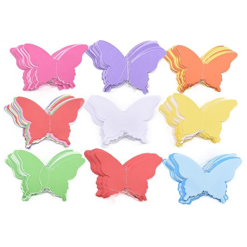 Party Room Decoration Colorful Paper Butterfly Hanging Ornament