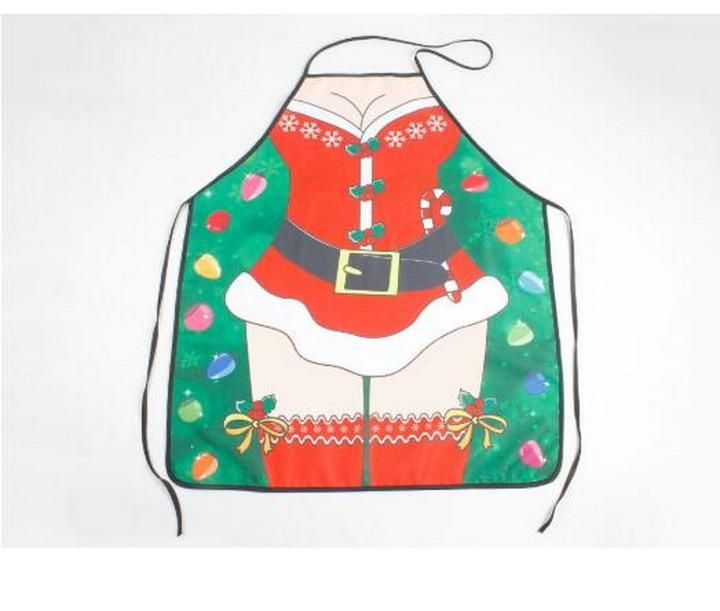 New Style Cartoon Sexy Lady Christmas Apron