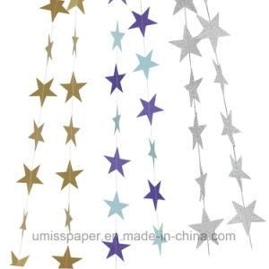 Umiss Paper Garland Hanging Star Garland &#160; Birthday Christmas Party Decoration Party Supplier