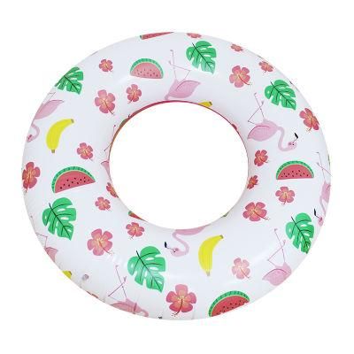 10inflatable Colorful Printing Swim Ring, Outdoor Summer Swimming Pool Party Swim Tube, Inflatable Swim Pool Tube