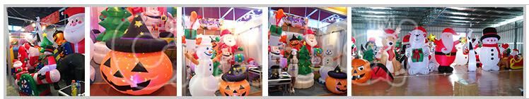 Indoor Christmas Inflatable Decoration 180cm/6FT Inflatable Santa Claus with Gift Bag