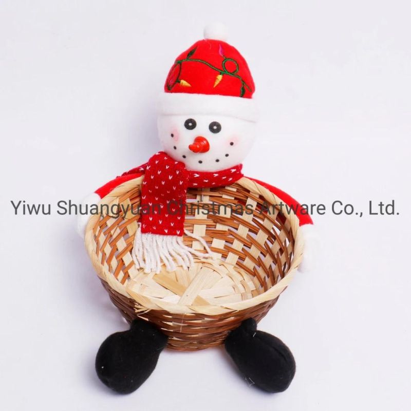 Christmas Fruit Basket Hanging Decor for Holiday Wedding Party Decoration Supplies Hook Ornament Craft Gifts