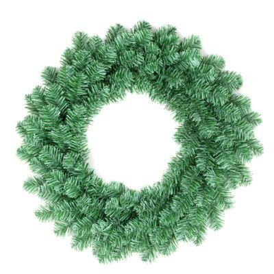 Yh2067 Christmas Decorative Plastic Christmas Wreath Hot Sale Waterproof Christmas Wreath