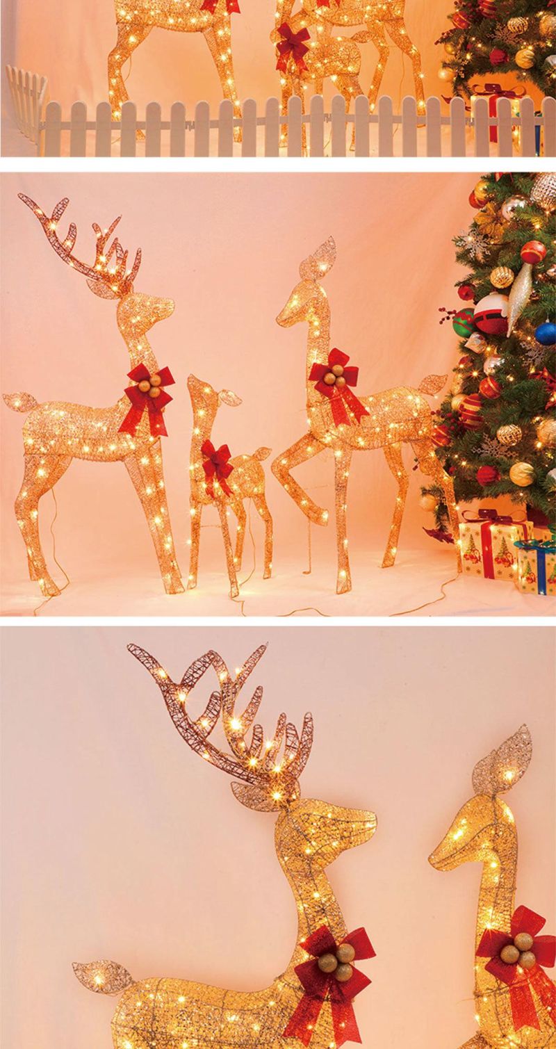 Wholesale Reindeer Family Decoration Light