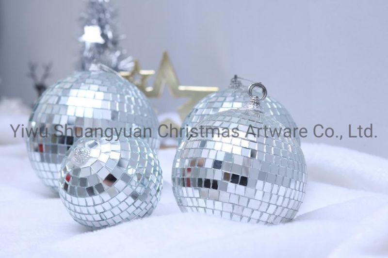 New Design High Sales Christmas Mirror Ball for Holiday Wedding Party Decoration Supplies Hook Ornament Craft Gifts
