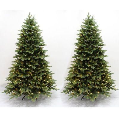 Xo2014m Wholesale High Quality Artificial Christmas Tree 210cm Best Artificial Prelit Christmas Tree with LED Lights